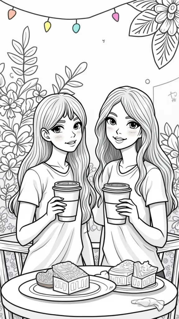 bff starbucks coloring pages